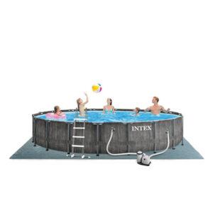 INTEX GREYWOOD - BAZEN S KOVINSKO KONSTRUKCIJO,  PRISM FRAME PREMIUM 549X122 CM