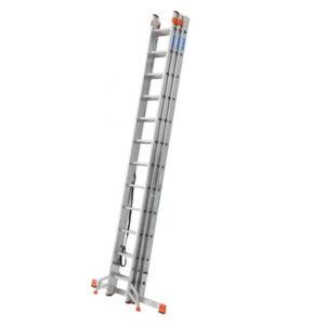Trodelna lestev Krause 3x10 stopnic, večnamenska 2.55 m/ 3.90 m